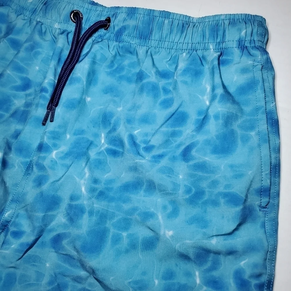 Spyder Swim Shorts Boys Medium Blue Lined Drawstring Casual Beach